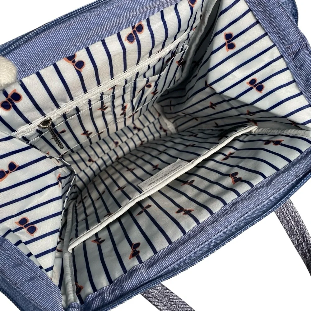 SWISSGEAR Backback Bag Laptop 3576 Artz Dr Patches‎ Blue Lined School Comfy Zip